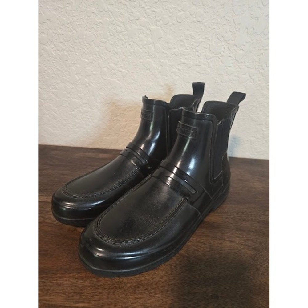 Hunter Black Rain Booties